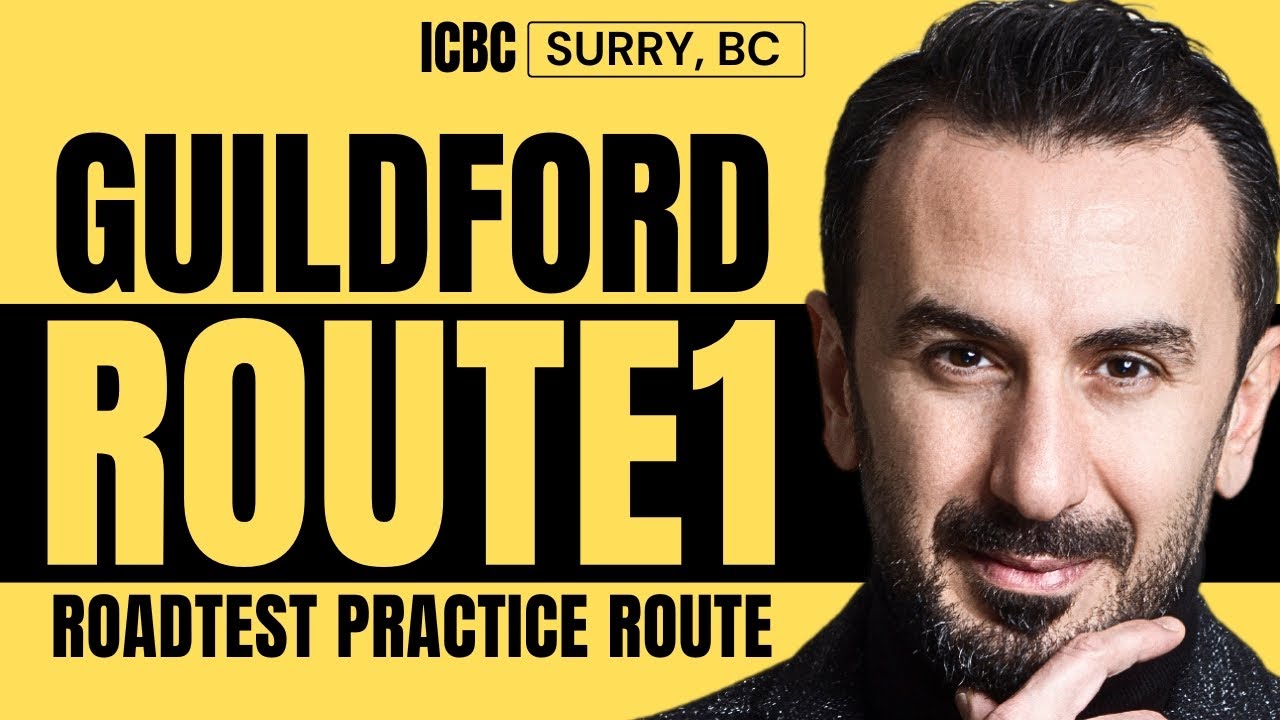 ICBC Surrey (Guildford) Driver's Test Route: (Part 1)