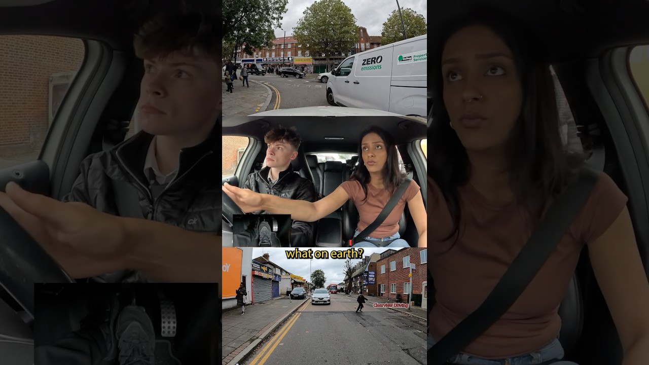 *THIS SCARED ME!*😱 #driving #lesson #instructor #scary #omg #london #car