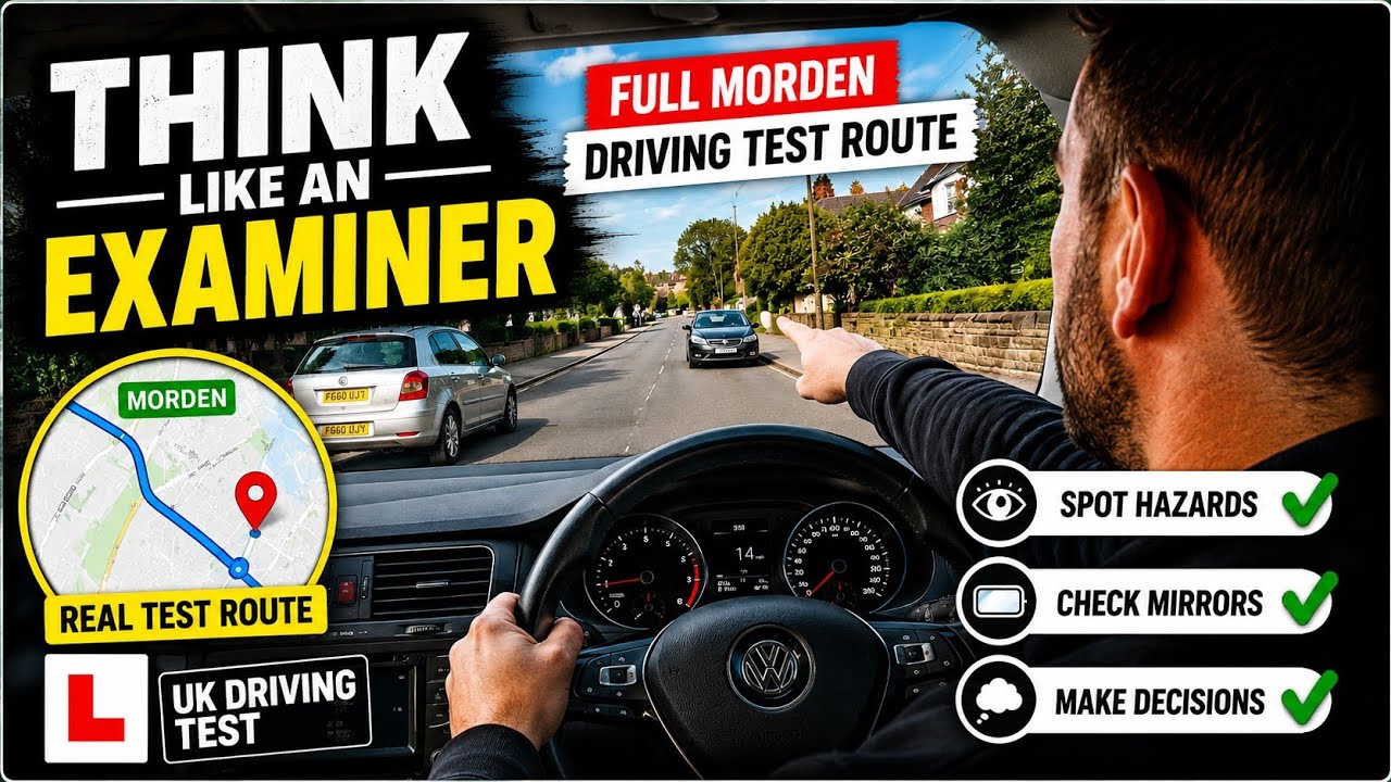 Can You Spot The Hazards Before I Do? | Full Morden Driving Test Route