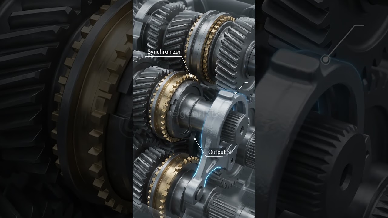 How a Gear Shift Works in 10 Seconds ⚙️🚗