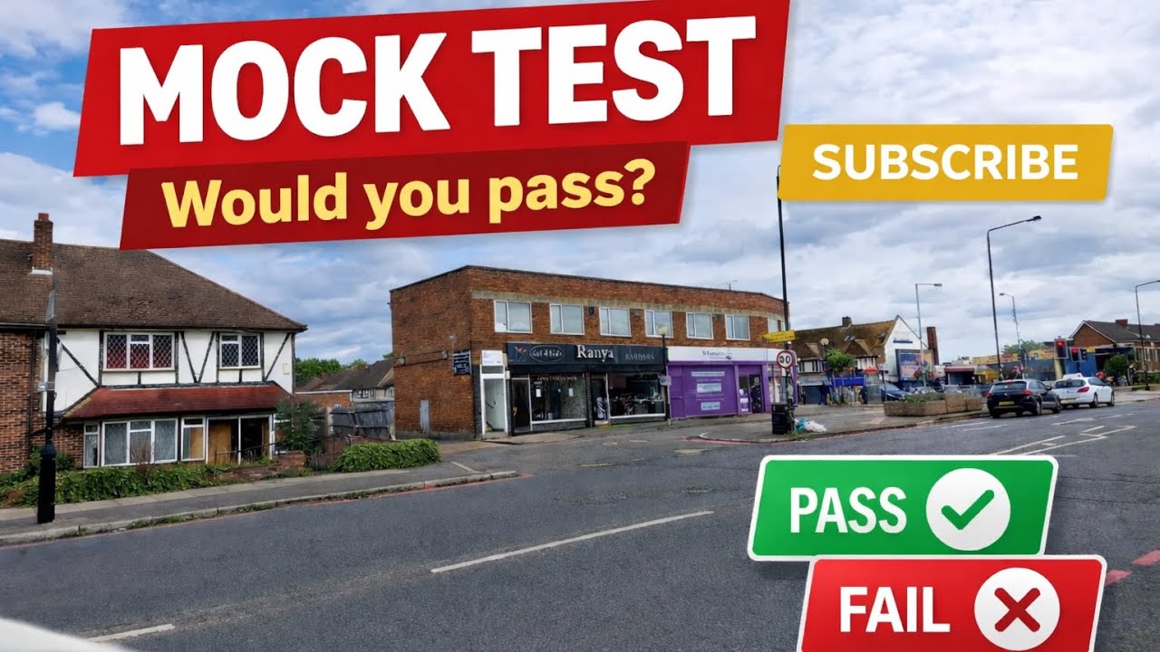 Driving Test UK - Mock Test 2026 with serious faults Morden Test Centre 