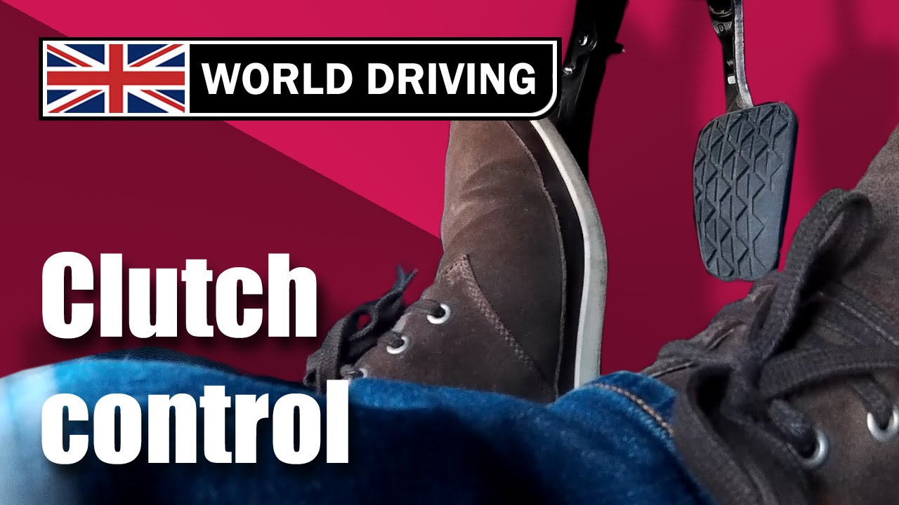 Clutch control driving lesson - learning to drive. Clutch control in traffic & on a hill.
