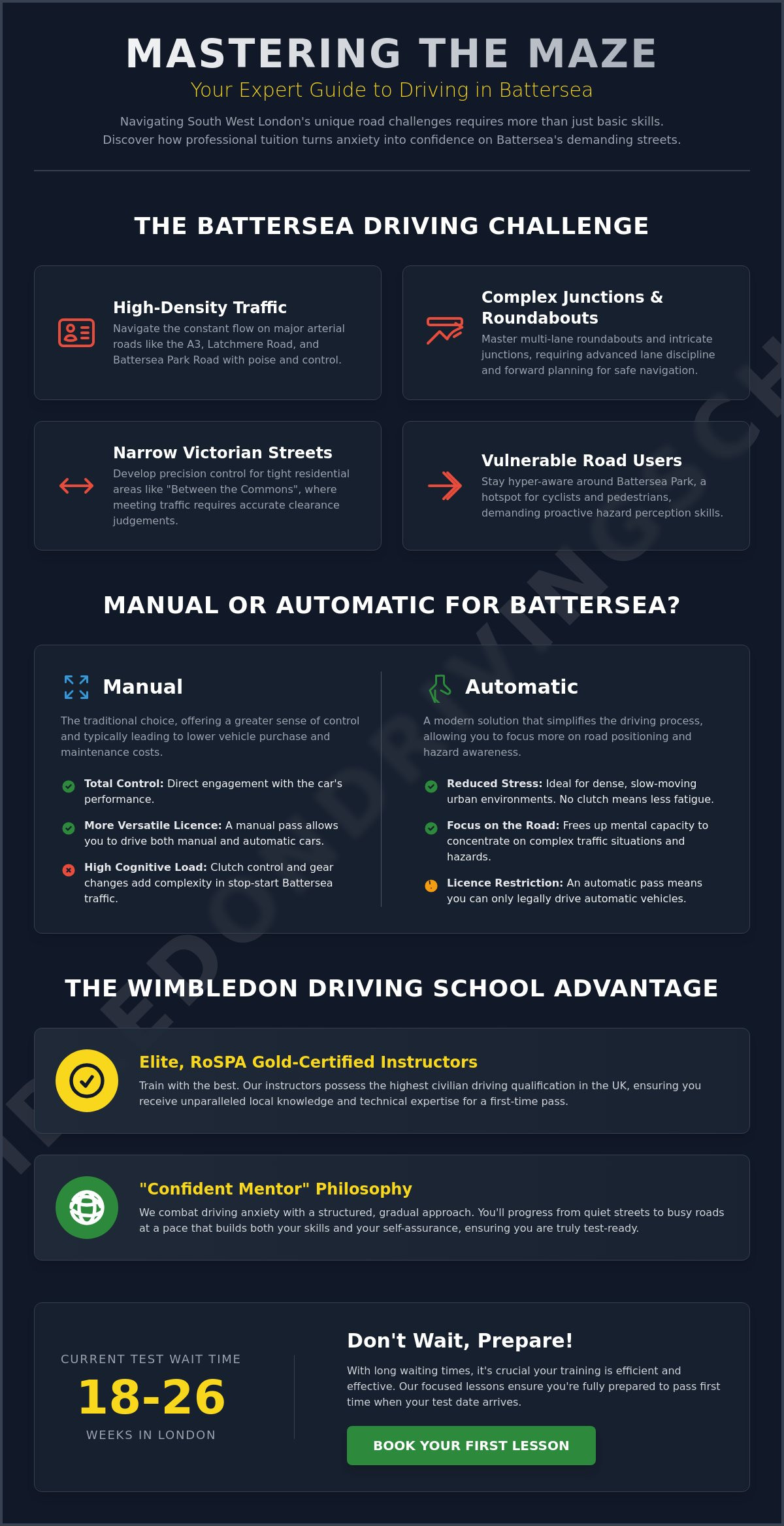 Driving Lessons in Battersea: A Learner’s Guide to South West London Roads
