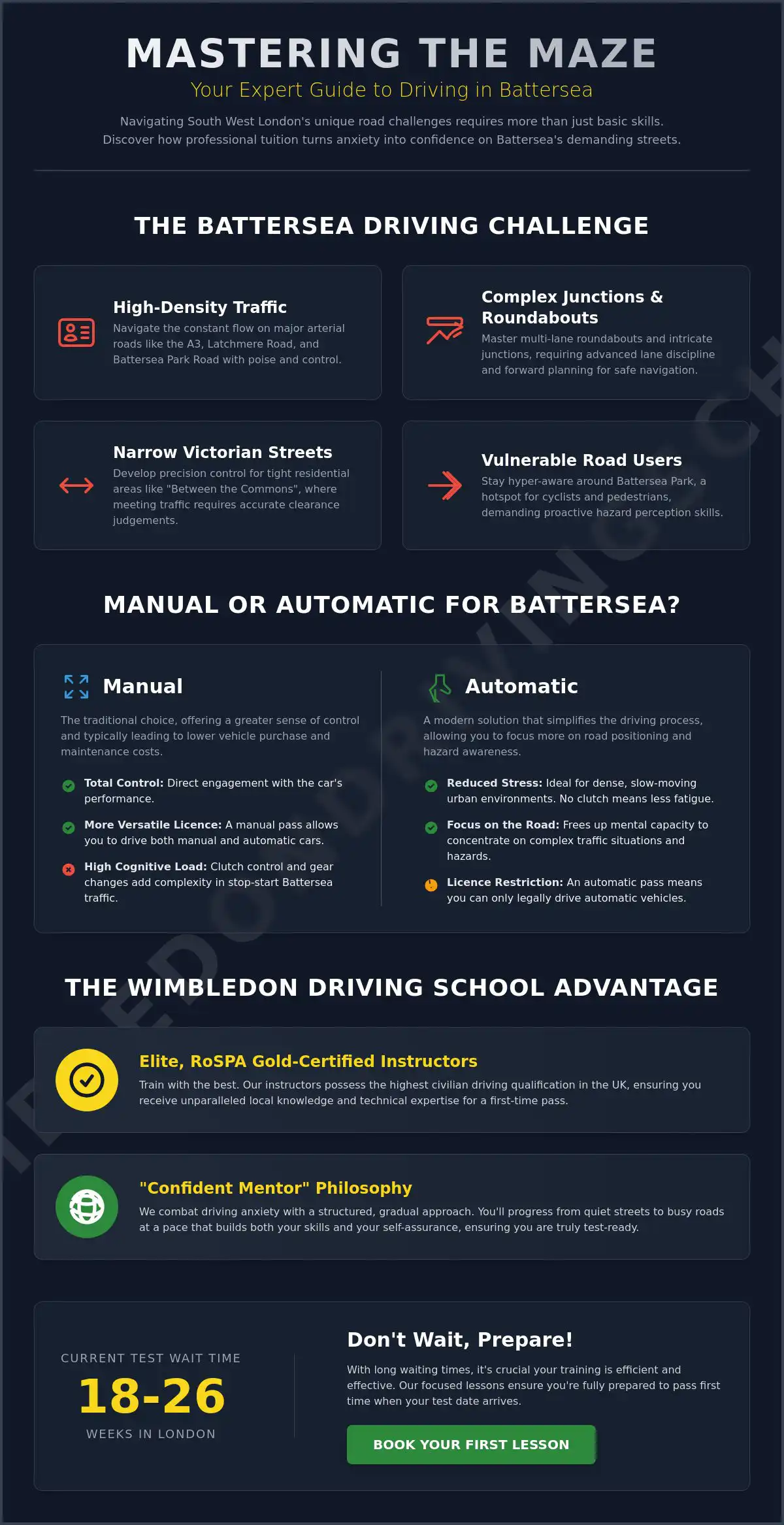 Driving Lessons in Battersea: A Learner’s Guide to South West London Roads